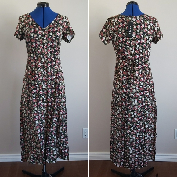 NWT Motel sanrin midi dress S - Picture 3 of 9